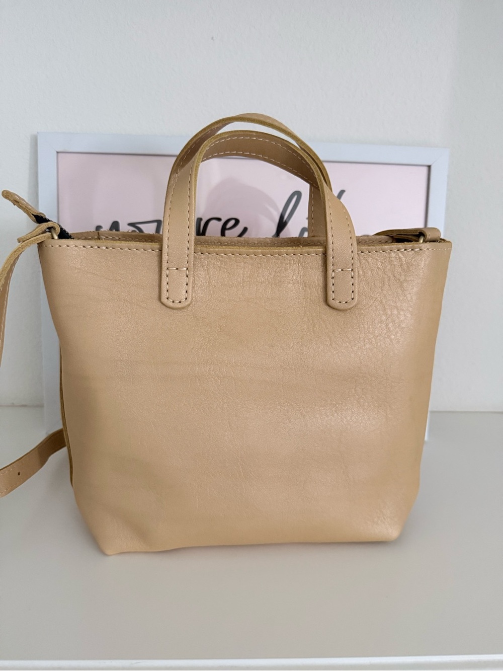 Portland Leather Yellow Tote Cross-body Bag